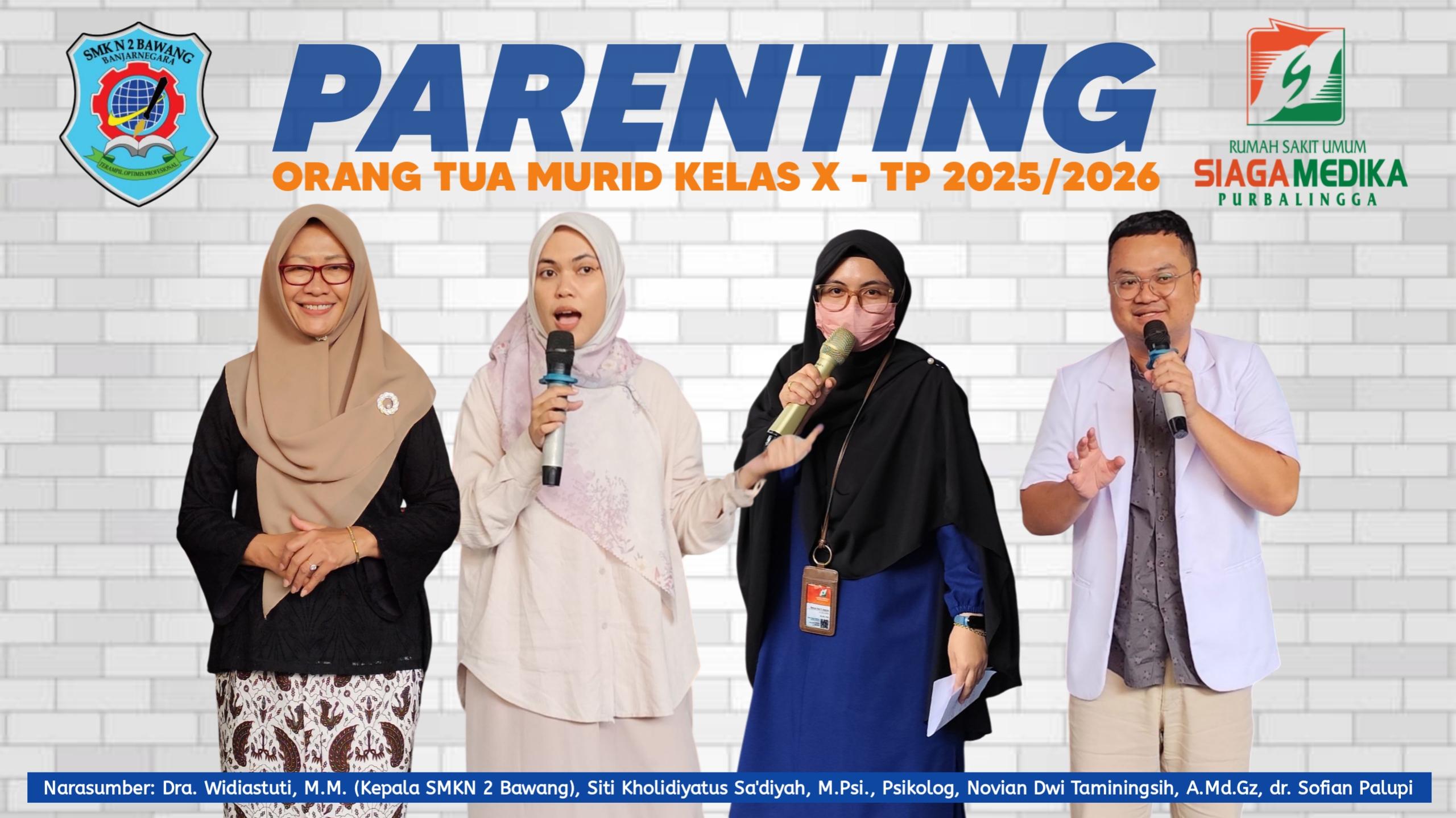 SMK Negeri 2 Bawang Gelar Kegiatan Parenting Bersama RSU Siaga Medika Purbalingga
